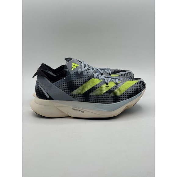 adidas Other - Adidas Adinero Adios Pro 3 Men's Wonder Blue Lucid Lemon Running Shoes Size 6.5
